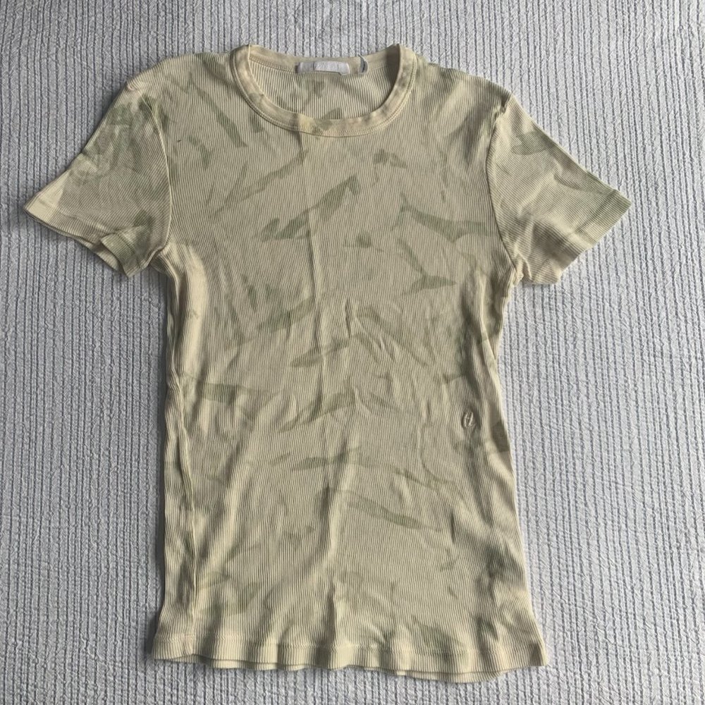 Helmut Lang RIBBED CLOUD-DYED TEE - Picture 4 of 7